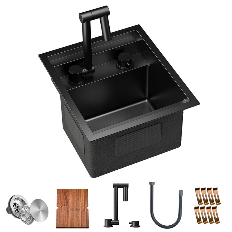WELLFE RV Kitchen 13 x 15 x 9 in Undermount Bar Sink