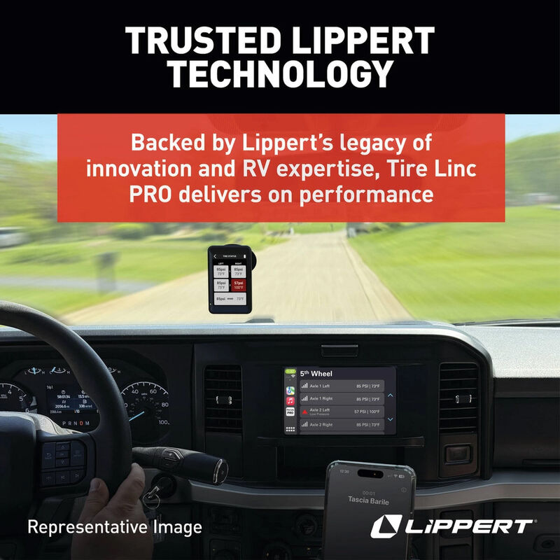 Lippert Tire Linc PRO RV TPMS Tire Pressure Monitoring System, 4-Tire Sensor Kit image number 8