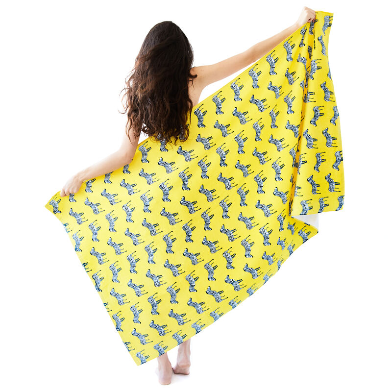 Printed Village Beach Towel image number 17