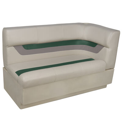 Toonmate Designer Pontoon Left-Side Corner Couch - TOP ONLY - Platinum/Evergreen/Mocha