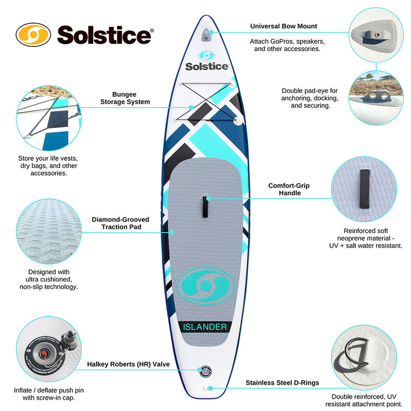 Solstice Islander Inflatable SUP, 11'2" image number 5