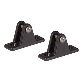 Bimini Top Fittings - Nylon 90&deg; Deck Mounts, pair