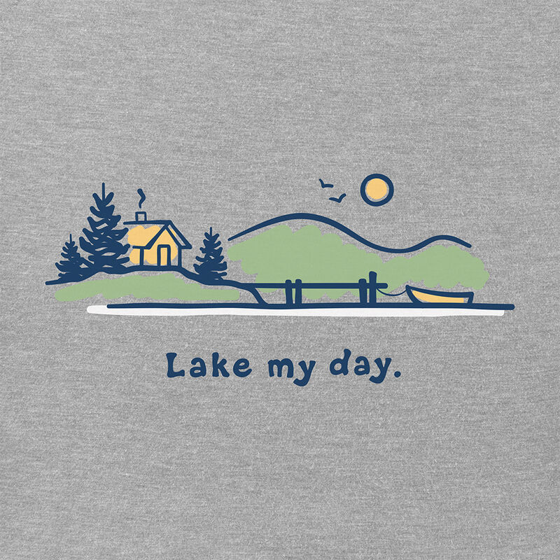 Life Is Good Women's Lake My Day Vintage Short-Sleeve Crusher Tee image number 2