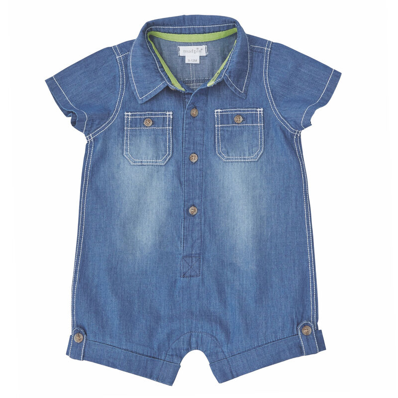Mud Pie Boys' Chambray One Piece image number 1