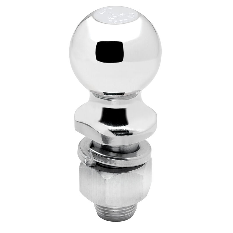 Draw-Tite 2" Class IV Trailer Hitch Ball, 1" x 2-1/8" Shank, Chrome, 7,500 lbs. image number 1