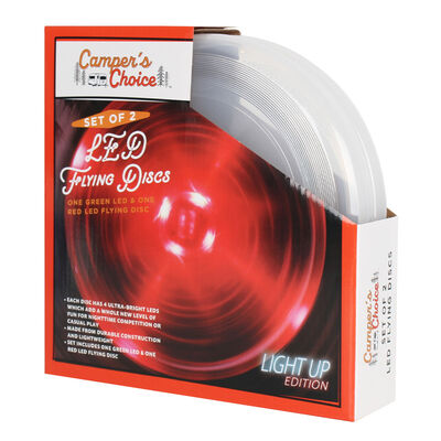 Camper's Choice LED Flying Discs Set of 2
