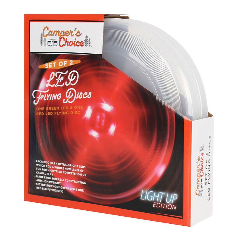 Camper's Choice LED Flying Discs Set of 2