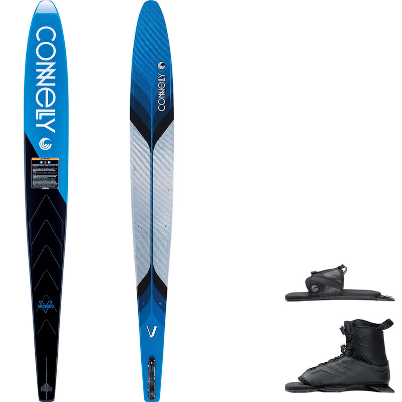 Connelly V Slalom Waterski With Tempest Binding And Rear Toe Plate - XL - size 67 image number 1
