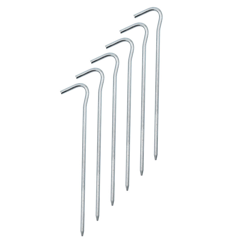 Zinc-Plate Steel Patio Mat Stakes, 6-Pack  image number 1