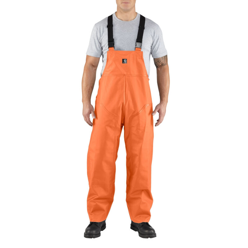 Carhartt Men's Surrey Rain Bib Overall image number 2