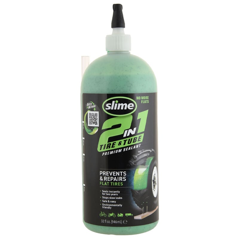 Slime 2-in-1 Tire & Tube Sealant, 32 oz. image number 1