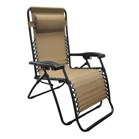 Caravan Canopy Oversized Zero Gravity Recliner, Beige