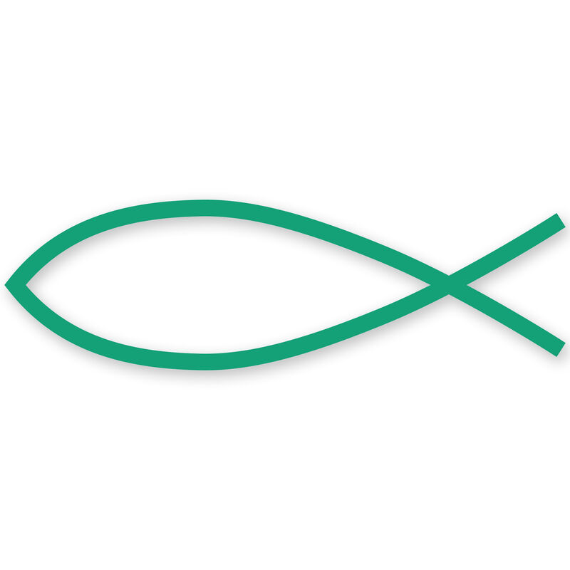 Fish Symbol Vinyl Decal image number 7