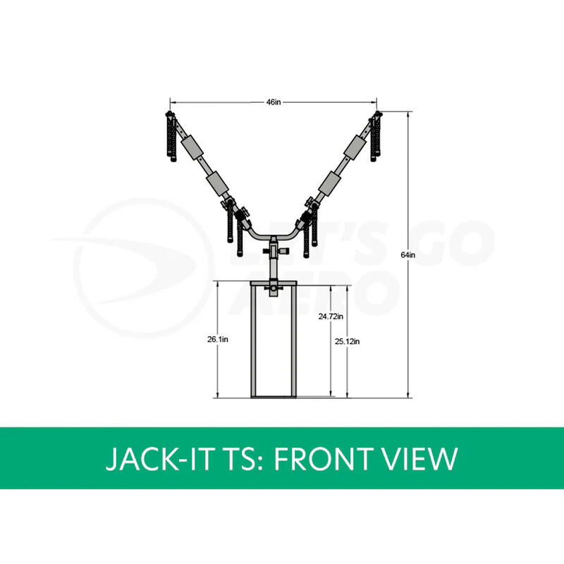 Lets Go Aero Jack-IT TS Two Bike TwinSpin Carrier image number 8