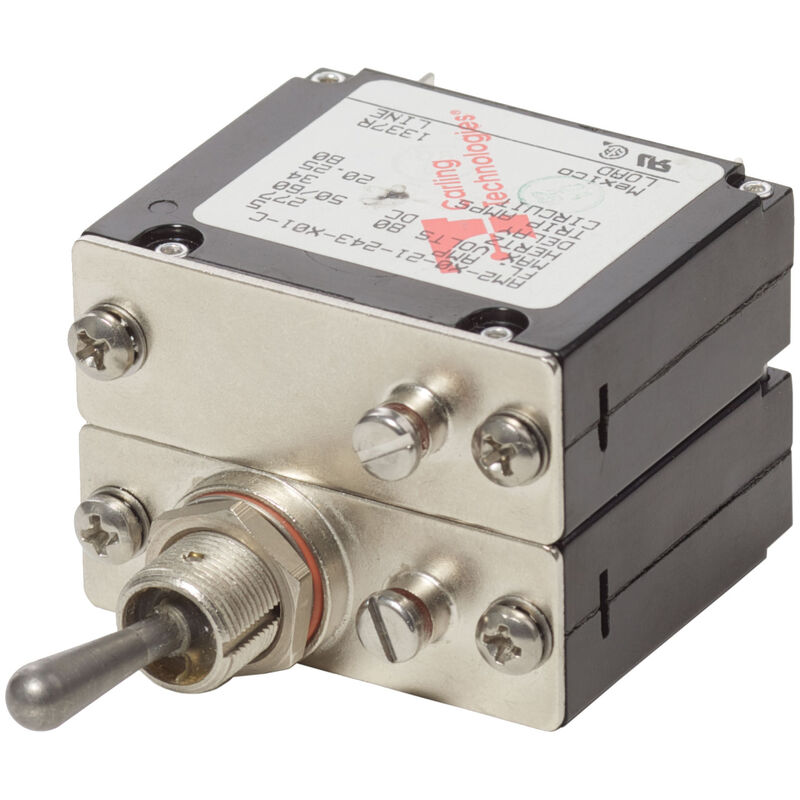 Blue Sea Systems COTS Military-Grade A-Series Toggle Circuit Breaker, 2 Pole 5A image number 1