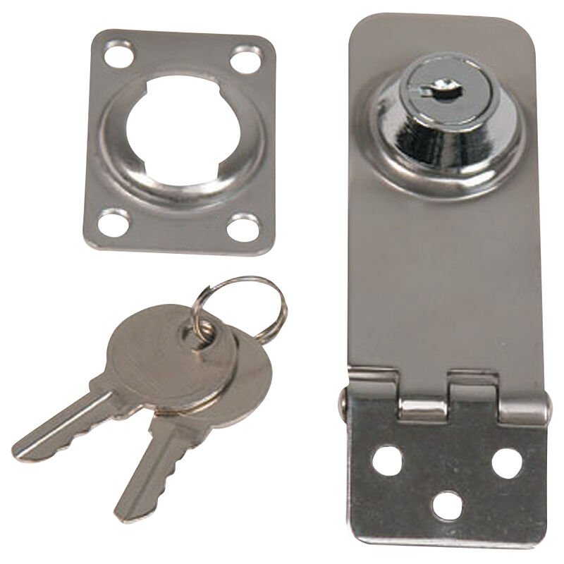 Whitecap Stainless Steel Locking Hasp, 1" x 3" image number 1