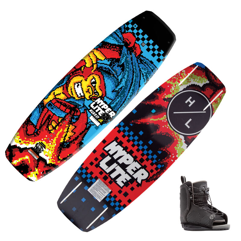 Hyperlite Murray Jr. Wakeboard With Kid's Remix Bindings image number 1