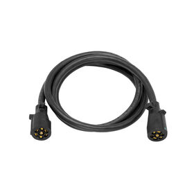 Bargman Wiring Connector, 7-Way Trailer End, 8 ft. Length Wire