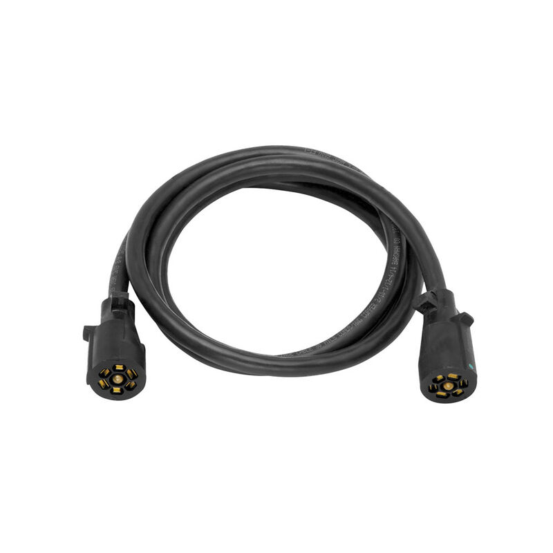 Bargman Wiring Connector, 7-Way Trailer End, 8 ft. Length Wire