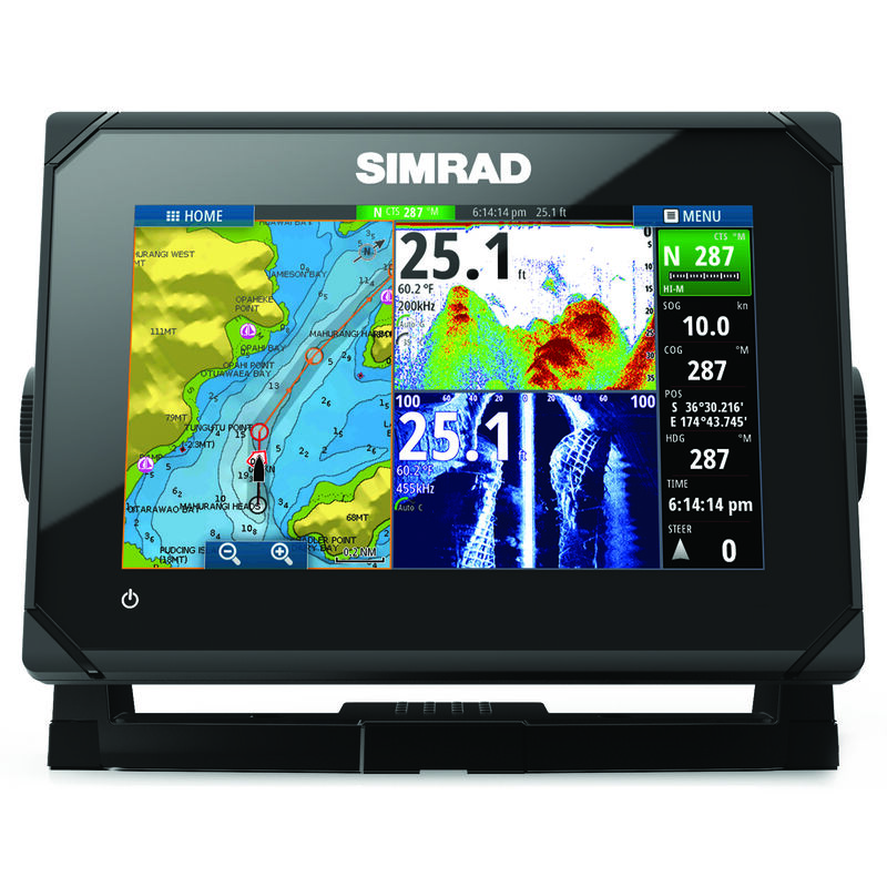 Simrad GO7 XSE Fishfinder Chartplotter With Basemap and TotalScan Transducer image number 2