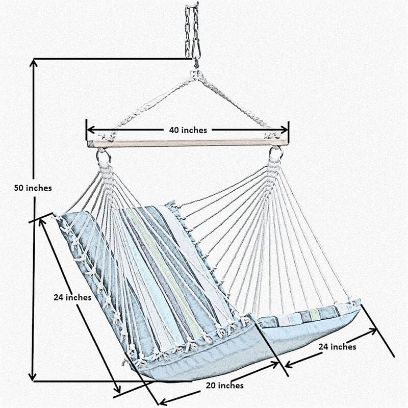 Algoma Soft Comfort Cushion Hanging Chair image number 18