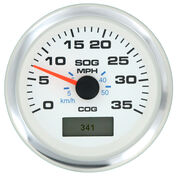 Sierra White Premier Pro 3" GPS Speedometer With LCD, 35 MPH