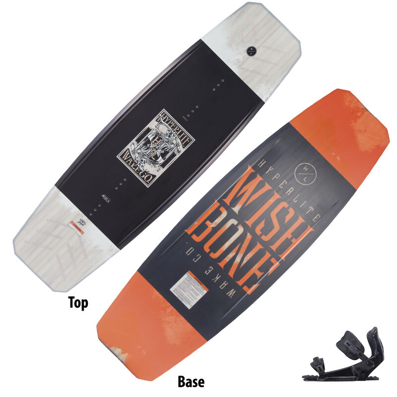 Hyperlite Wishbone Wakeboard With System Pro Bindings image number 1