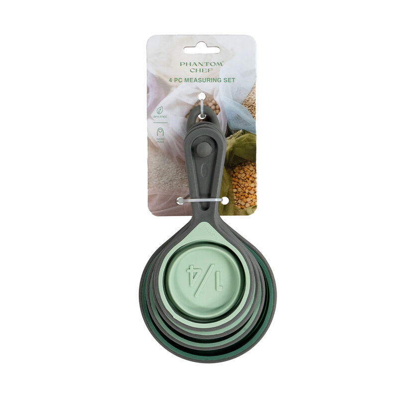 Phantom Chef 4-Piece Silicone Measuring Cup Set image number 3