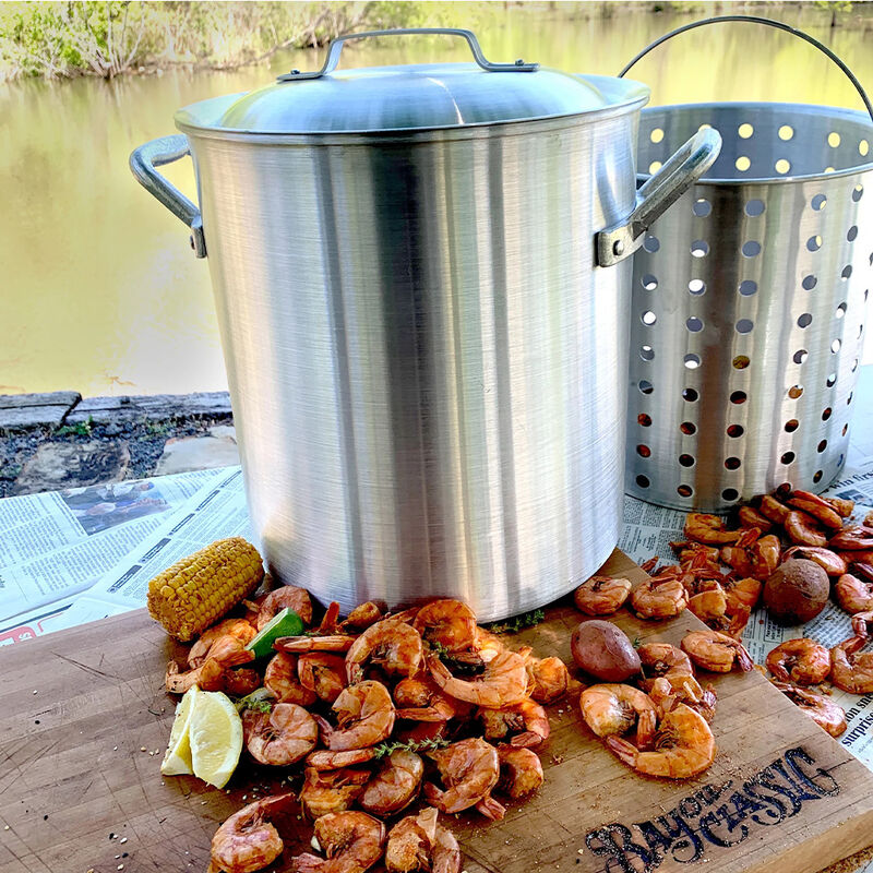 Bayou Classic 25-Quart Aluminum Shrimp Pot image number 2