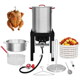 Creole Feast Turkey and Fish Fryer Boiler Steamer Set