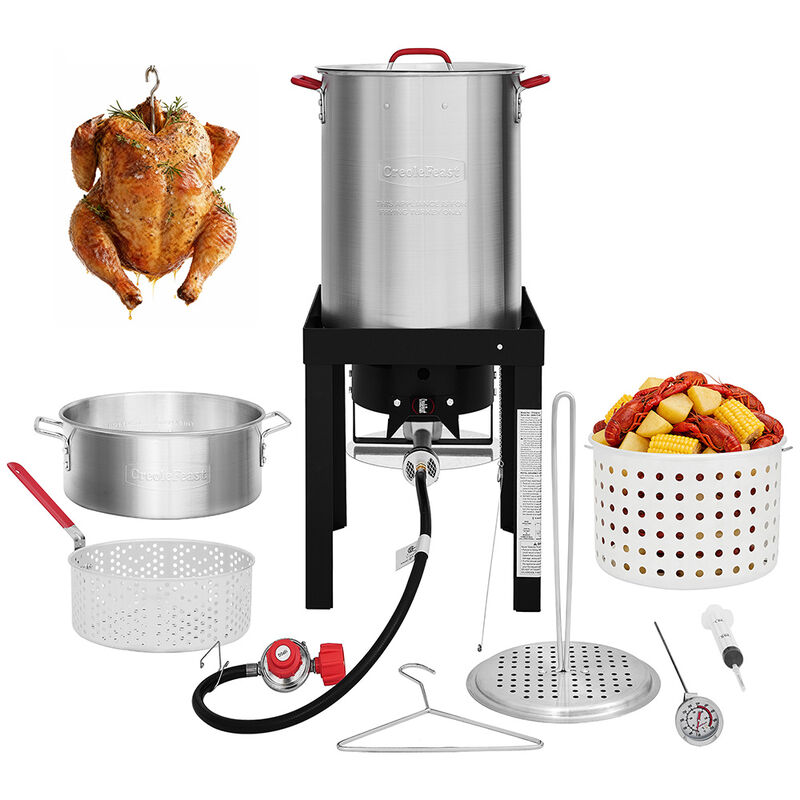 Creole Feast Turkey and Fish Fryer Boiler Steamer Set image number 1