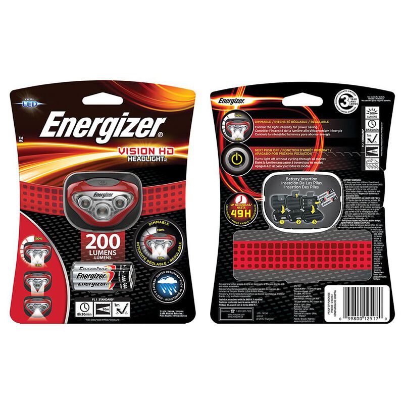 Energizer HD + LED Headlight, Red image number 3
