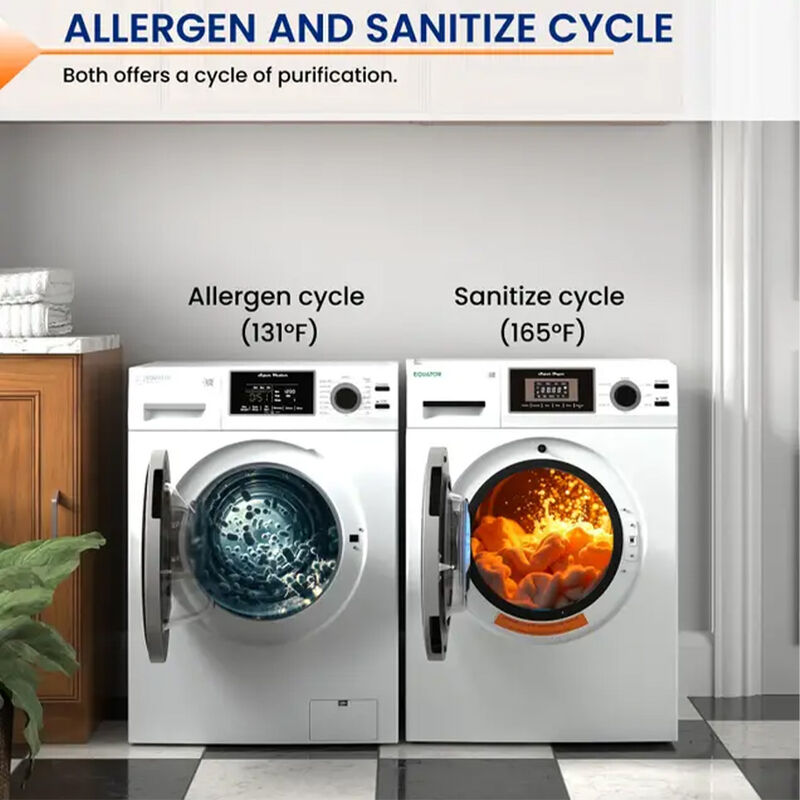 Equator Stackable EW 826 Washer + ED 866 DL Dryer Set, White image number 11