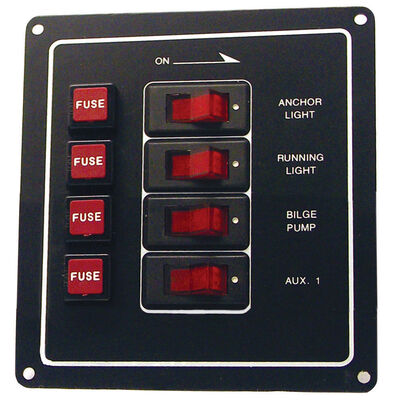SeaSense 4-Gang Rocker Switch Panel