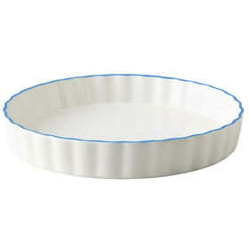 Art and Cook 10.5 in Round Stoneware Baking Dish, Blue