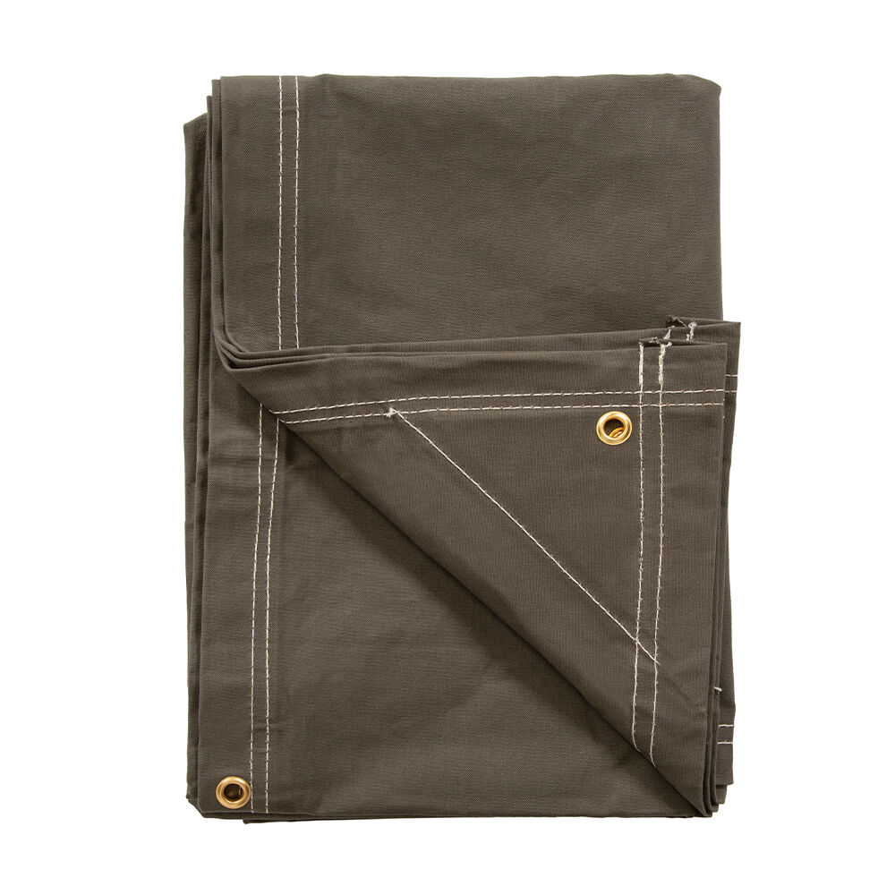 Stansport 12'x14' Heavy Duty Canvas Tarp - Olive Green