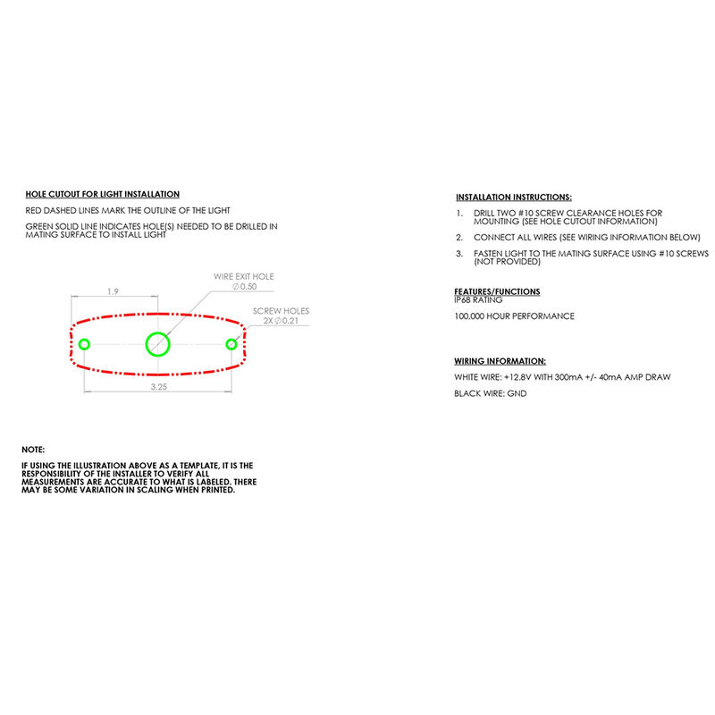 TecNiq M51 Water Dragon Underwater Light, 3 LED Plastic Model, Blue image number 4