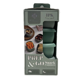 Gourmet Kitchen 6.7oz 4-pack Silicone Snack Set - Mercury