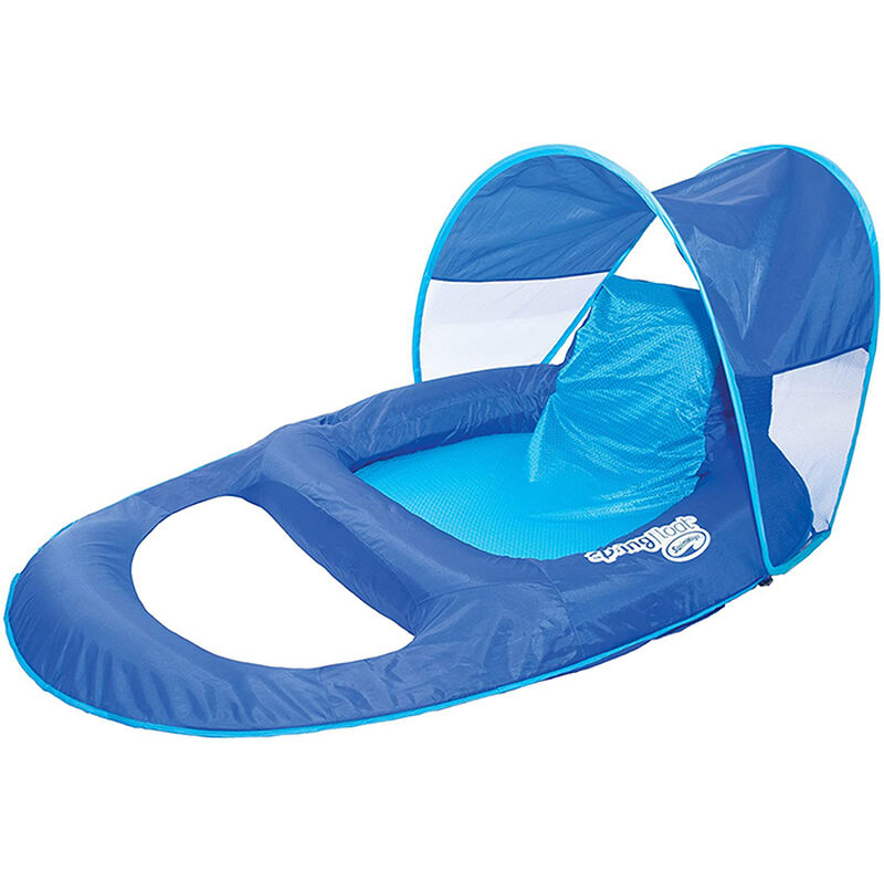 SwimWays Spring Float Recliner with Canopy image number 1