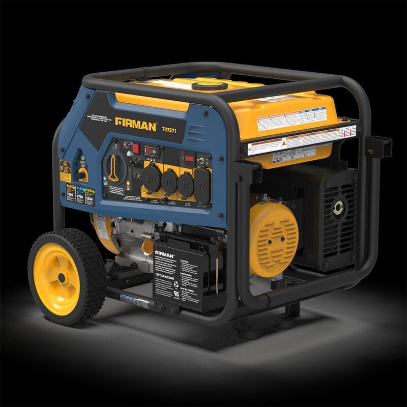 FIRMAN Tri-Fuel 7500W Portable Generator, Electric Start, 120/240V image number 2