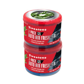 Firestone Gel Auto Air Freshener, White Tea and Thyme, 2-Pack