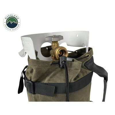 Overland Vehicle Systems Waxed Canvas Propane Tank Bag