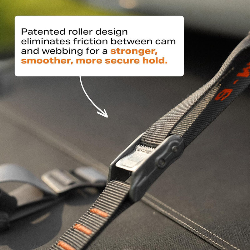 Rollercam Expedition Straight End 1" Wide Tie-Downs, 3' Long, Set of 4 image number 4