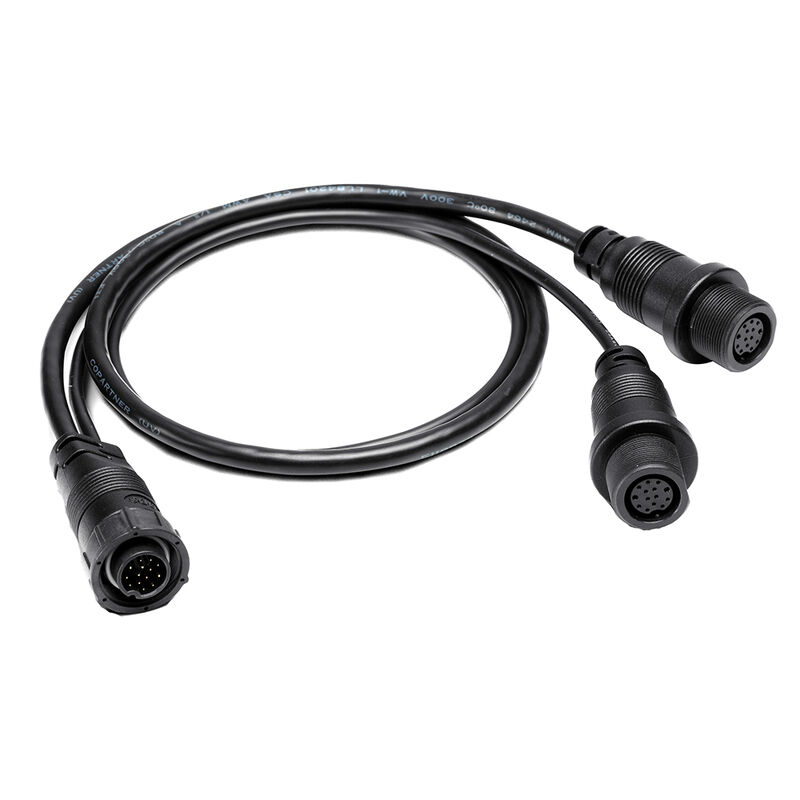 Humminbird 14 M ID SIDB Y - SOLIX/APEX Side Imaging Left-Right MSI/Dual Beam Splitter Cable - 30" image number 1