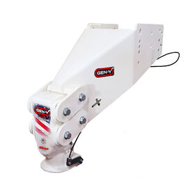 Gen-Y Hitch Executive 5th Wheel Pin Box Replacement with Gooseneck SnapLatch 2-5/16" Coupler, 1.5K-4.5K Pin Weight, 30K Towing, EXCLUSIVE White Limited Edition