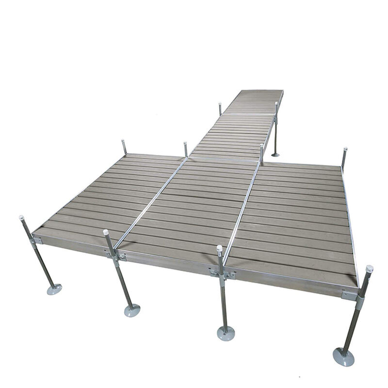 Tommy Docks 24' Platform-Style Aluminum Frame With Composite Decking Complete Dock Package - Ridgeway Gray image number 5
