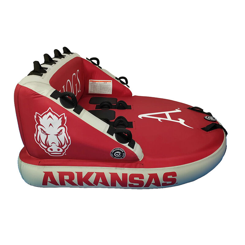 Collegiate Waves Arkansas "The Coach" 3-Person Towable Tube image number 3