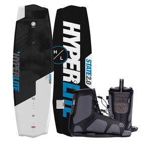 Hyperlite State Jr. Wakeboard with Remix Kids Bindings