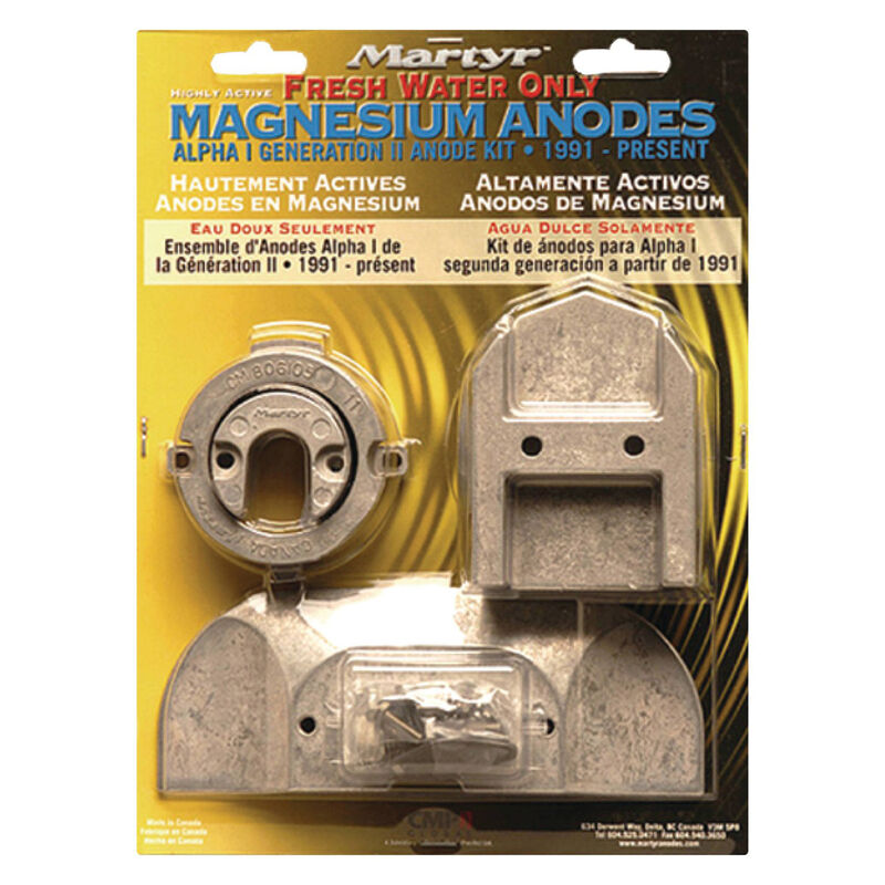 Martyr Mercury Anode Kit for Alpha I Generation II Engines, 1991-Present - Mg image number 1