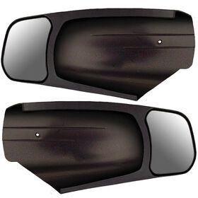 CIPA Custom Towing Mirror Set&mdash;Chrome Capped/Painted Mirrors, 10950